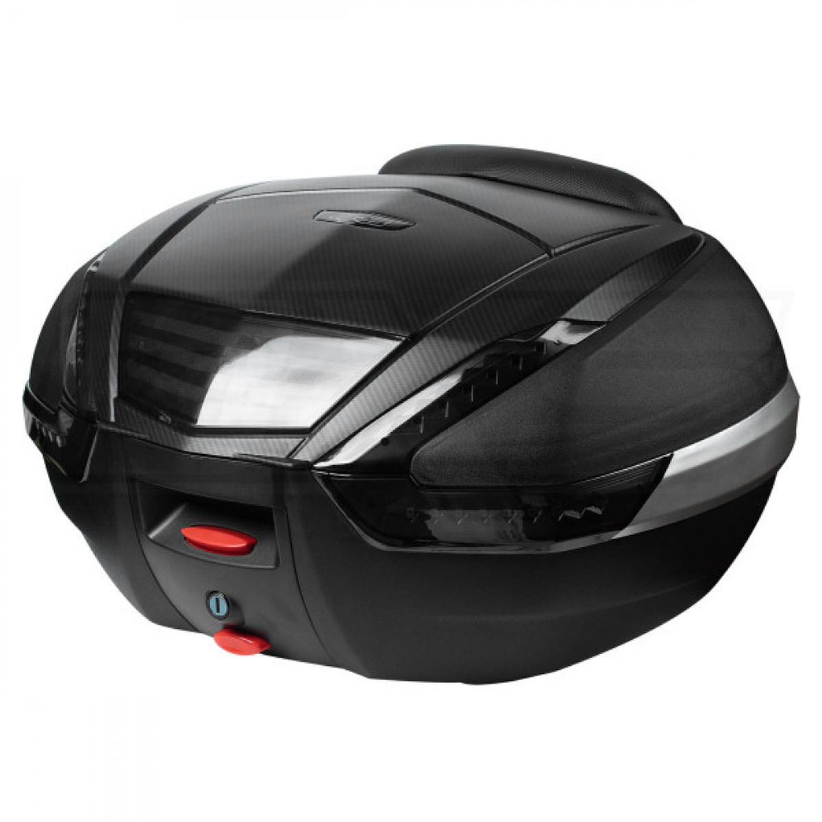 Maleta Top Case Moto Aluminio Negro 4rs E70 45 Litros Turismo Trail  Desmontable