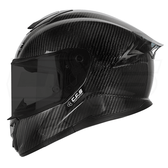 Casco moto Shaft pro 620 fibra de carbono integral visor sm