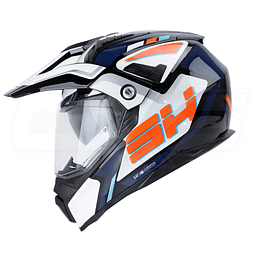 Casco moto Shaft mx-380 multipropósito frontourer n.b nj.n