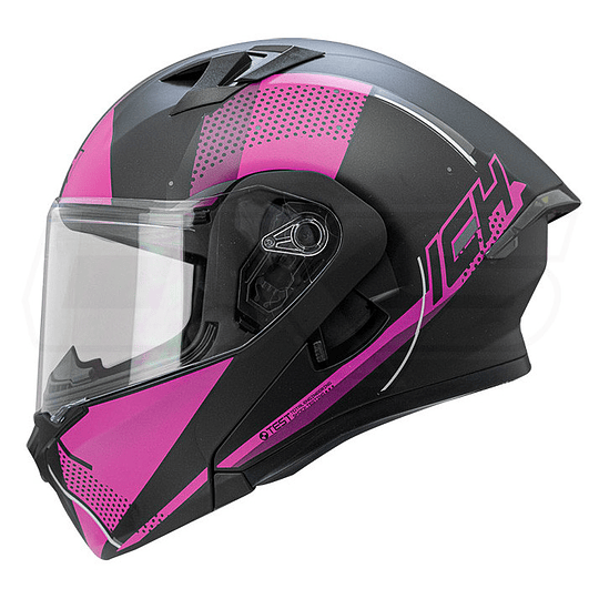 Casco moto ich 3120 abatible sight fc.n con sun visor certificación dot