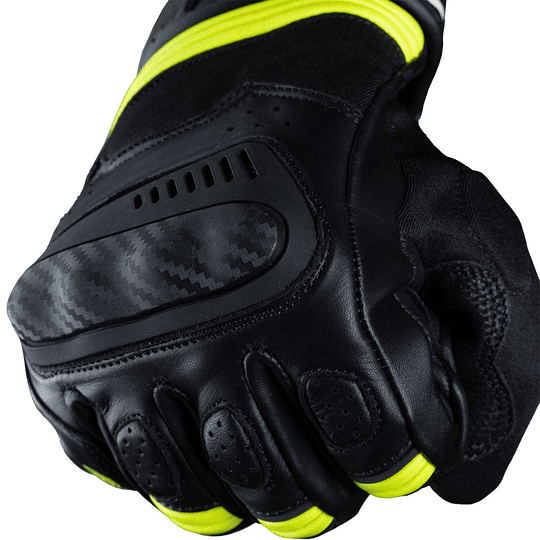  Guantes para moto armad gear alpine cuero panel touch manga media