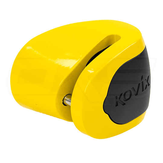 Candado Disco Moto Kovix Kns6 amarillo Pin 6mm Con Alarma 120db