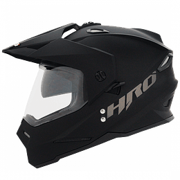 Casco moto hro mx330 multipropósito solid n.m n7 con sun visor norma dot