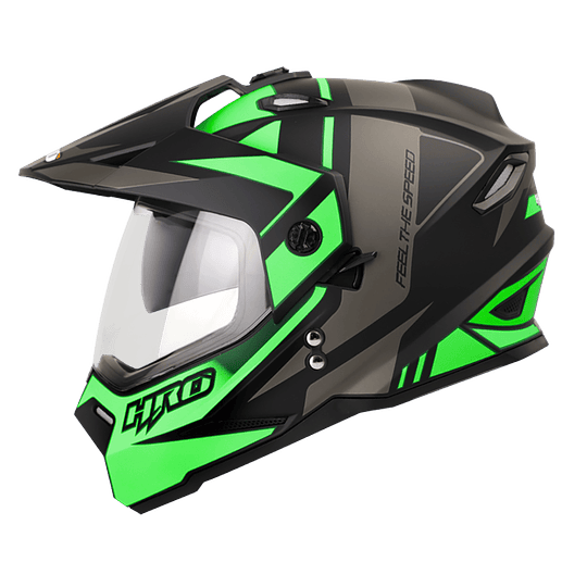 Casco moto hro mx-330dv guider vd.n tr multipropósito