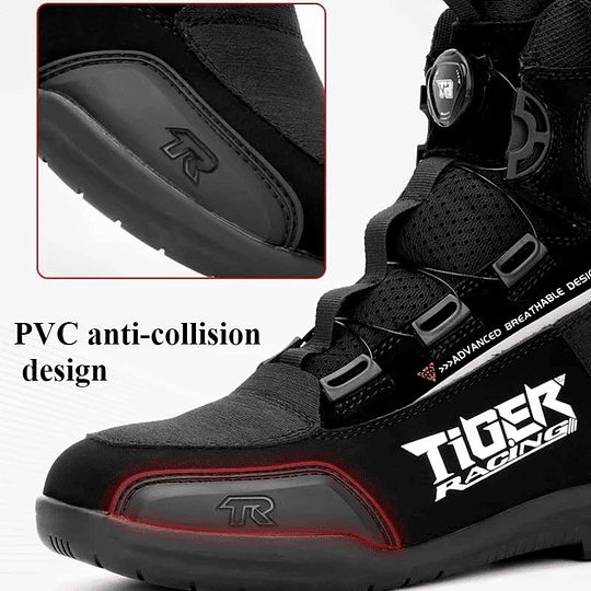 Botas Para Moto tiger racing r1 con caña urbanas