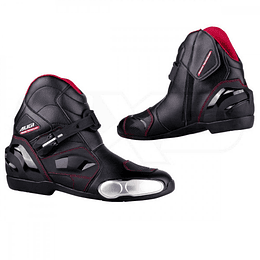 Botas para moto augi ar2 racing reforzadas caña media
