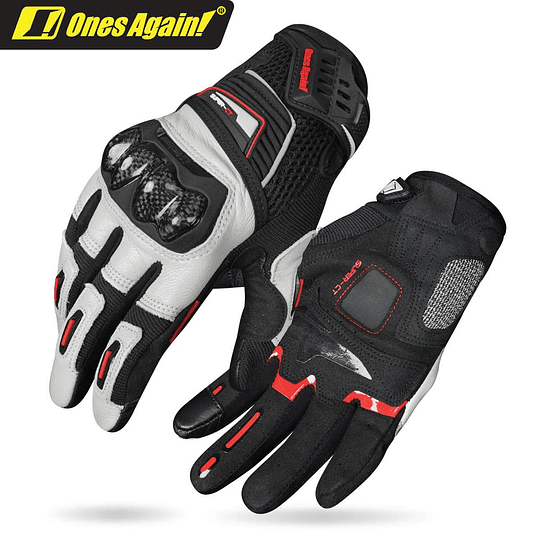Guantes para moto ones again mg08 con protecciones carbono