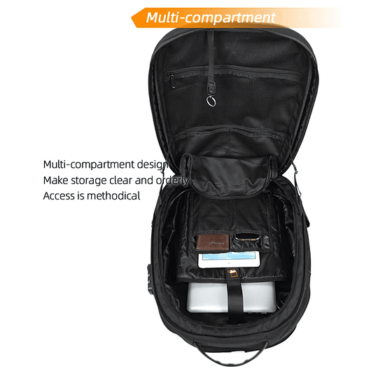 Mochila para moto motocentric rigida expandible de 29 a 45 litros mc-0123