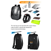 Mochila para moto motocentric rigida expandible de 29 a 45 litros mc-0123
