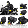 Bolso impermeable para moto rhinowalk mt21620 20 litros multi uso