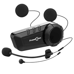 Manos libres freedconn KY pro para casco moto IP65 intercomunicador 6 vías