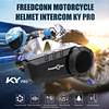Manos libres freedconn KY pro para casco moto IP65 intercomunicador 6 vías