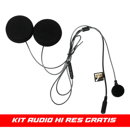 Manos libres freedconn Hero para casco moto IP67 intercomunicador + audifonos hi res de regalo