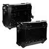 Maletas laterales para moto 4rs v39 v2 aluminio black 72 litros universal desmontables