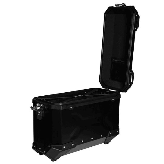 Maletas laterales para moto 4rs v39 v2 aluminio black 72 litros universal desmontables