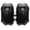 Maletas laterales para moto 4rs v39 v2 aluminio black 72 litros universal desmontables