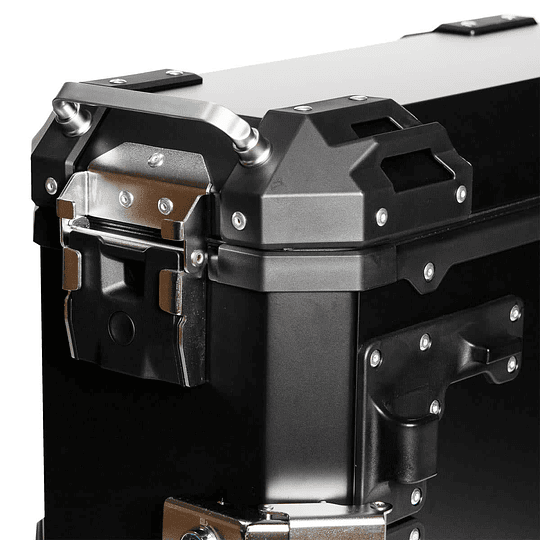 Maletas laterales para moto 4rs v39 v2 aluminio black 72 litros universal desmontables