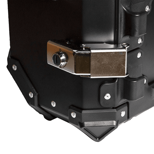 Maletas laterales para moto 4rs v39 v2 aluminio black 72 litros universal desmontables