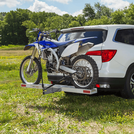 Porta moto para auto aluminio coco arrastre con rampa