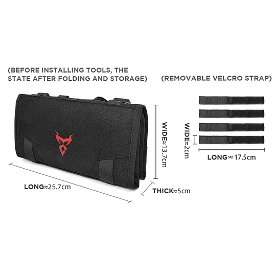 Bolso porta herramientas motocentric portatil para moto