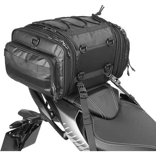 Bolso de cola para moto Rhinowalk MT4026 expandible de 19 a 26 litros impermeable