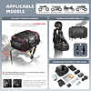 Bolso de cola para moto Rhinowalk MT4026 expandible de 19 a 26 litros impermeable