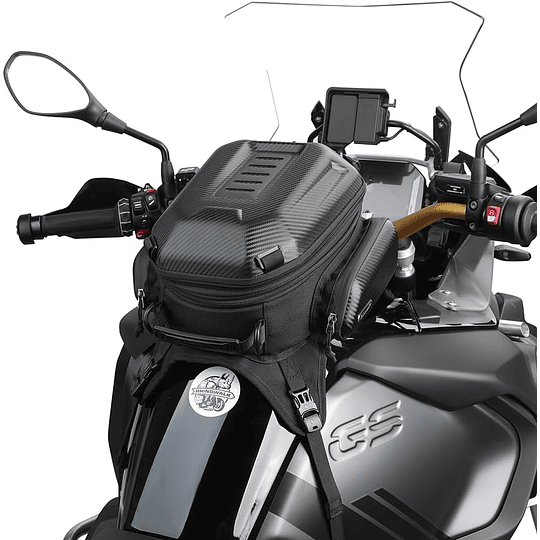Bolso estanque para moto rhinowalk mtr3001 expandible 15 a 18 litros