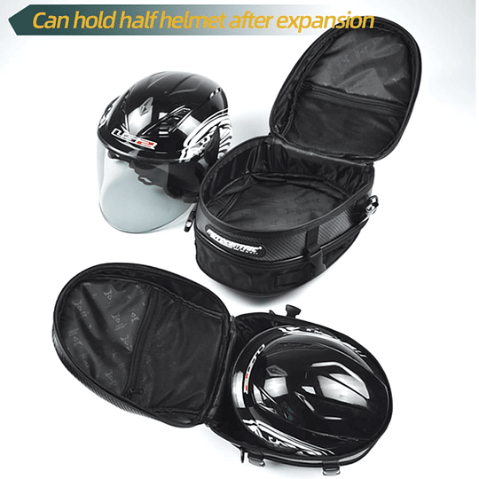 Bolso estanque y cola para moto motocentric expandible de 8 a 11.5 litros 11-MC-0079