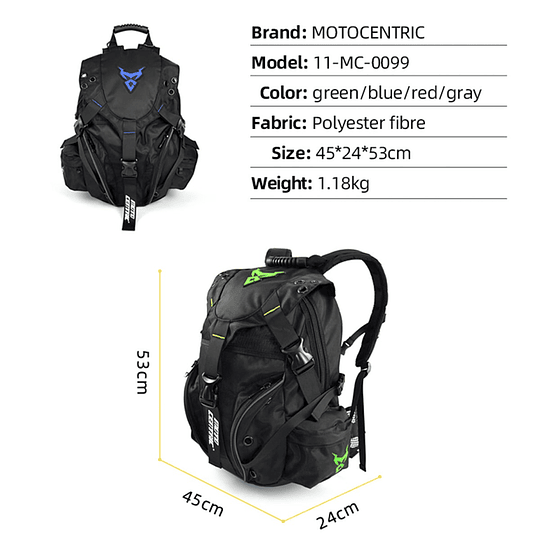 Mochila para moto Motocentric 11-MC-0099