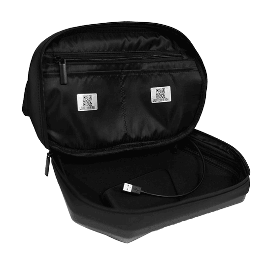 BOLSO CRUZADO BANANO PARA MOTO KNIGT PANTALLA LED DINÁMICA RIGIDO