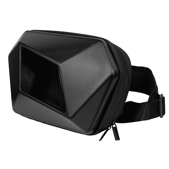 BOLSO CRUZADO BANANO PARA MOTO KNIGT PANTALLA LED DINÁMICA RIGIDO