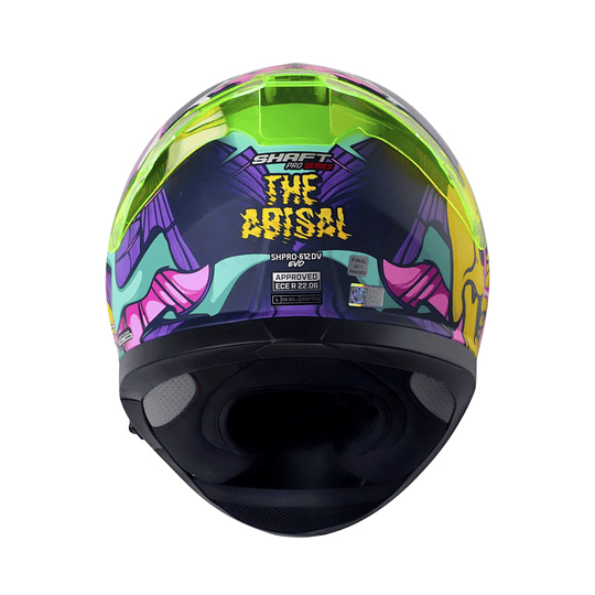 Casco moto shaft pro 612dv the abisal az mr integral con sun visor (VSV)
