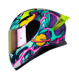 Casco moto shaft pro 612dv the abisal az mr integral con sun visor (VSV)