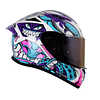 Casco moto shaft 522 sp comic monster bl brillo mr integral