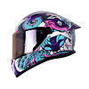 Casco moto shaft 522 sp comic monster bl brillo mr integral