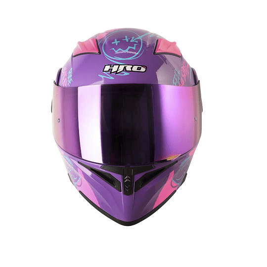 Casco Moto Hro 3400dv razor mr fc Abatible Sun Visor Certificación Dot