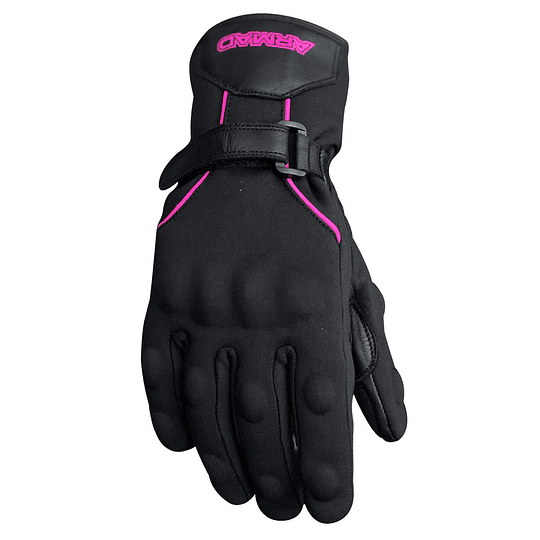 Guantes Moto Armad Gear Reya Lady mujer Touch Cuero Invierno