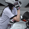 Guantes para moto ones again mg28 rosa con protecciones touch