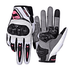 Guantes para moto ones again mg28 rosa con protecciones touch