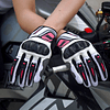 Guantes para moto ones again mg28 rosa con protecciones touch