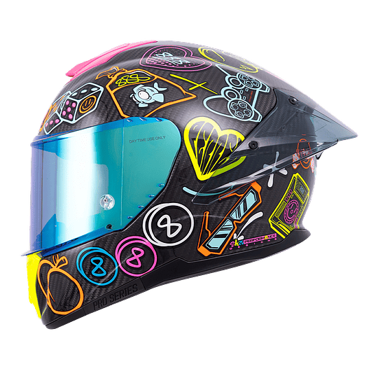 Casco moto Shaft pro 620c evo carbon 888 AGUDELO edición limitada (VSV)