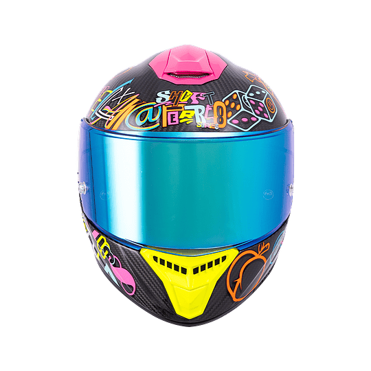 Casco moto Shaft pro 620c evo carbon 888 AGUDELO edición limitada (VSV)