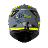 Casco moto hro mx-330dv space race gr.os am.n multiproposito