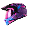 Casco moto hro mx-330dv space race mr fc multiproposito