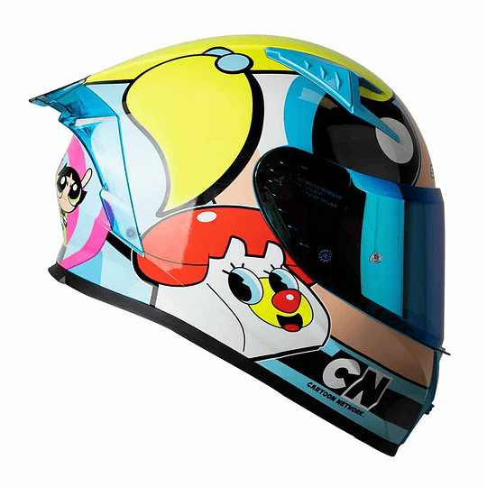 CASCO MOTO SHAFT 526SP EVO BURBUJA INTEGRAL CARTOON NETWORK