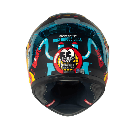 CASCO MOTO SHAFT 526SP EVO UNGLORIOUS DOGS NG AZ INTEGRAL