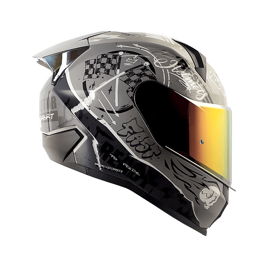 Casco moto shaft 560 evo motion v2 gr brillo ng integral