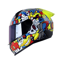 Casco moto shaft 560 evo melo gr rj integral