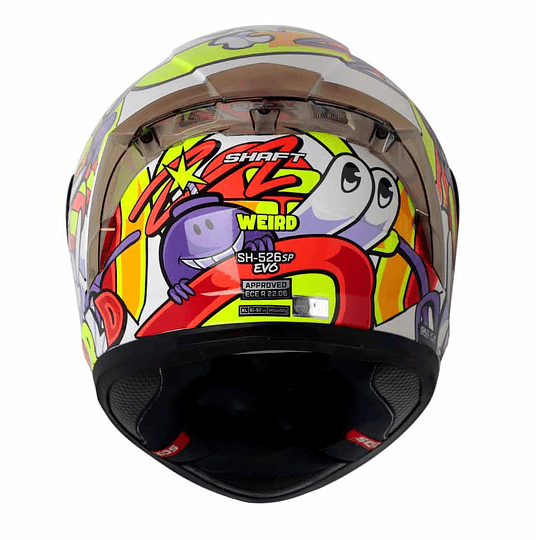 CASCO MOTO SHAFT 526SP EVO WEIRD BLANCO INTEGRAL