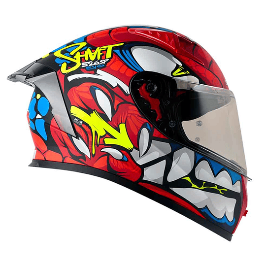 CASCO MOTO SHAFT 526SP EVO DANO ROJO AZUL INTEGRAL